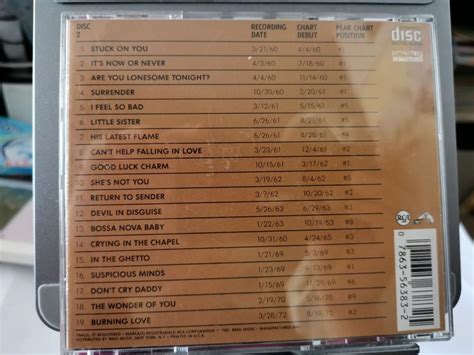 舊版碟 美國版 1987 Elvis PresleyThe Top Ten Hits 2CD 興趣及遊戲 音樂樂器 配件