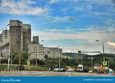 Cement Factory in Novorossiysk Editorial Stock Photo - Image of ...