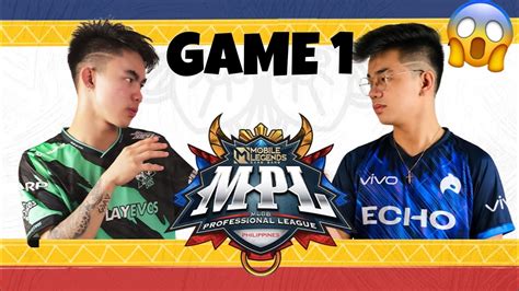 Nxpe Vs Echo Game Mpl Ph S Week Day Youtube