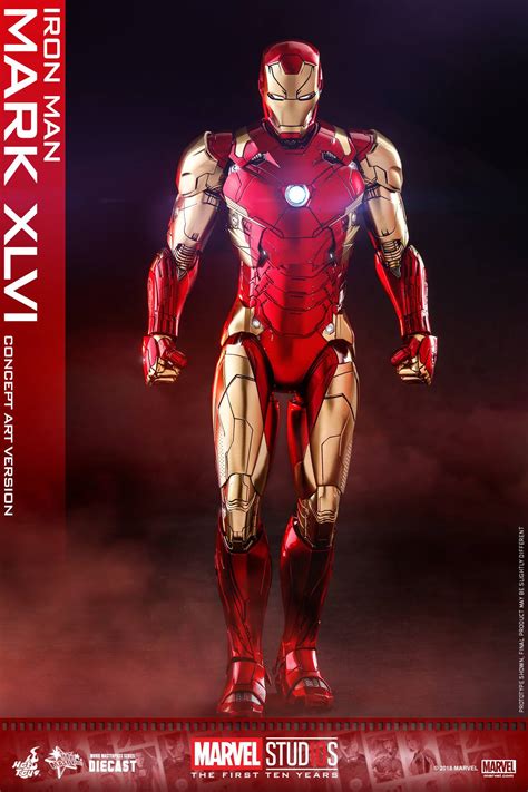 Hot Toys Mms D Marvel Studios St Ten Years Iron Man Mark Xlvi Concept Art Ver
