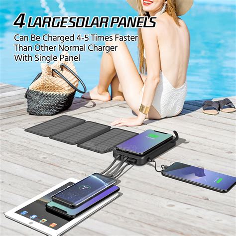 L3S4W Wireless Fast Charging Solar Power Bank Backpacks 4U