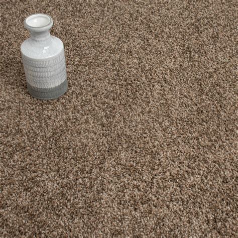 Brown Avalon Saxony Feltback Carpet | Budget Saxony | Online Carpets