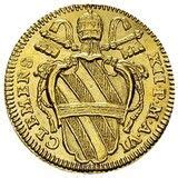 Scudo D Oro Clement XII LABOR ADDITVS Papal States Numista