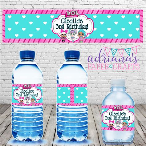 Water Bottle Printable Labels