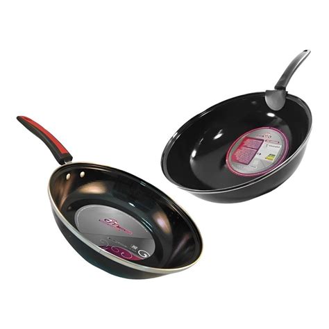 Conjunto Frigideira Funda Paella Yakissoba Wok Cm E Frigideira