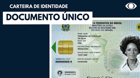 Carteira de Identidade Nacional emissão do novo RG começa hoje YouTube