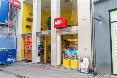 Logo Store On Famous Pedestrian Street Stroget Editorial Photo Image