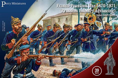 Prussian Infantry Advancing Franco Prussian War Thirty