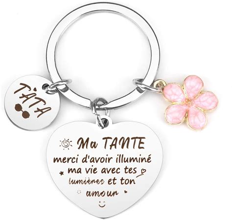 Bomeon Cadeau Tata Porte Clef Cadeau Pour Tata Anniversaire Cadeaux