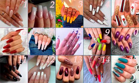 Coffin Different Nails Designs The Coffin Nail Design Is A Combination Of Square And Oval And