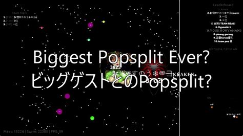 Agar Io Biggest Popsplit Ever Party Gameplay Popsplit