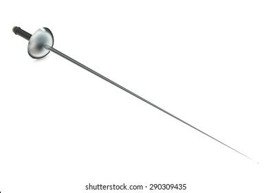 Epee Dueling Sword Isolated On White Stock Illustration 290309435