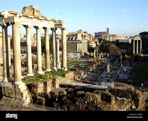 PORTICO HEXASTILO DEL TEMPLO DE SATURNO EN EL FORO ROMANO Location