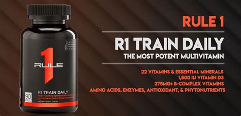 Rule 1 R1 Train Daily Multivitamin banner - Supplement City