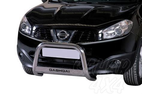 Defensa central inox Ø63mm con grabado Homologación CE para Nissan