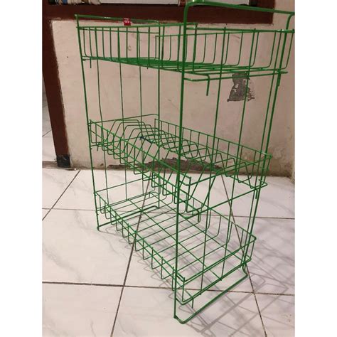 Jual Rak Piring Tempat Gelas Susun 3 Rak Wastafel Rak Piring