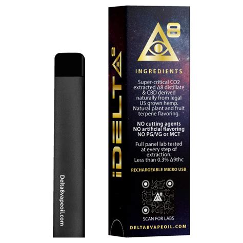 IDELTA8 Gold Disposable Delta 8 Vape Pen FREE Shipping CBD Full