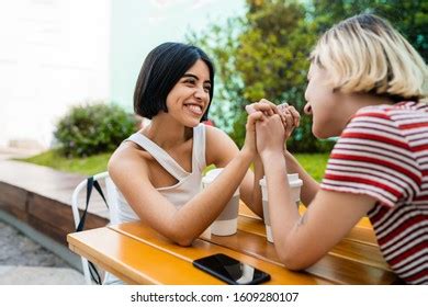 Lesbian Coffee Date Stock Photos Images Photography Shutterstock