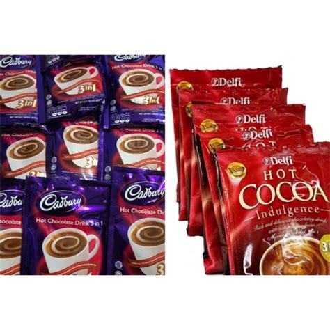 Jual Cadbury Hot Chocolate Drink 3in1 Delfi Hot Cocoa Gilus Mix Gula Aren Dancow Cokelat 1