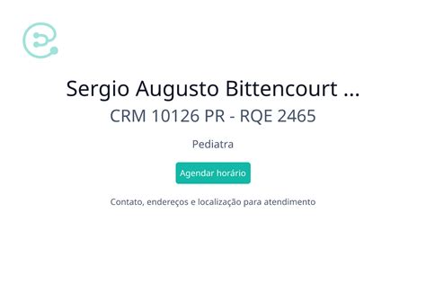 Sergio Augusto Bittencourt Caggiano Pediatra Em Irati Pr