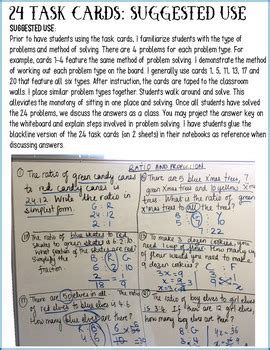 RATIO AND PROPORTION TASK CARDS WINTER CHRISTMAS THEME By Teach To Tell