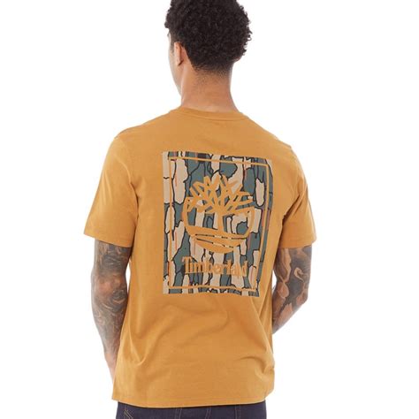 Buy Timberland Mens Stack Logo T Shirt Wheat Boot