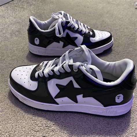 Black Bapestas Us 105 Fits 11 Perfectly Worn Depop