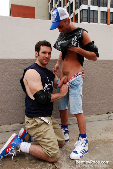 Mitch And Josh From Australia Fuck On A Bed By Bentley Race