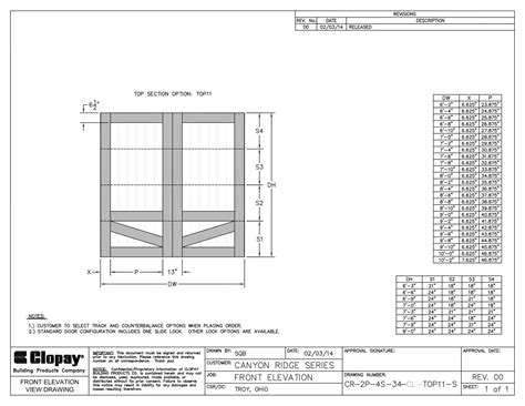 Garage Door Header Size Chart 5