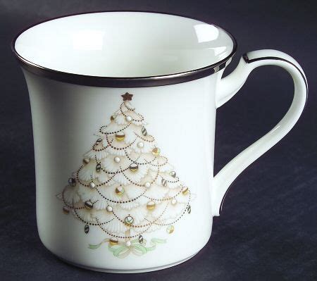 Noritake Palace Christmas Platinum Mugs Noritake Christmas Mugs