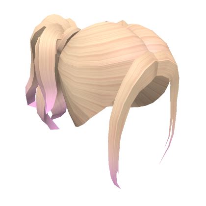 Half Up Pigtails In Blonde With Pink Ombre Roblox