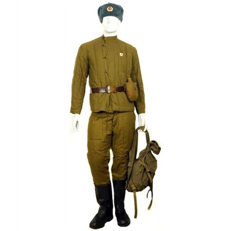 Soviet Army WW2 Vatnik Military Winter Uniform Telogreika