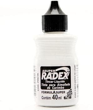 Tinta Para Carimbo Radex 40 Ml Preta Tinta Para Carimbo Magazine