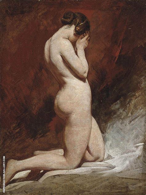 Kneeling Nude By William Etty Oil Painting Reproduction