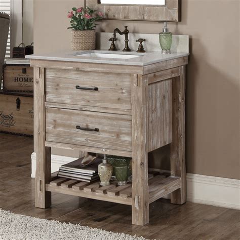 Rustic Brown Bathroom Vanity Inch Artcomcrea