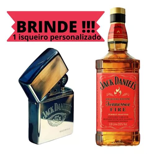 Kit Whisky Americano Jack Daniel S Fire Litro Original Parcelamento