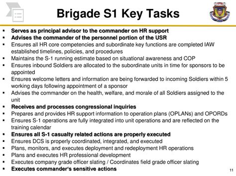 Role Of The Brigade S 1 Adjutant General Captains Career Course Ppt Download