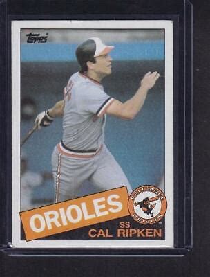 Cal Ripken Jr Topps Baseball Card Baltimore Orioles