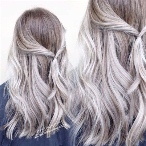 Platinum white blonde balayage ombré Hair pale skin Platinum blonde hair color Hair color
