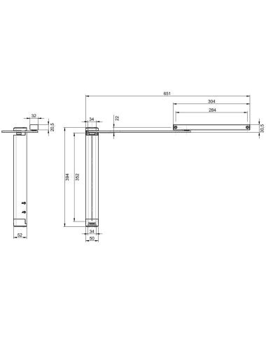 Samozamykacz Do Furtki Assa Abloy Dc G L Z Szyn Srebrny