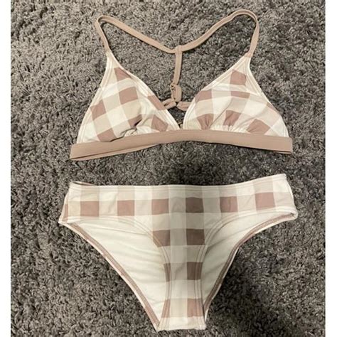 Target Plaid Bikini Set The Color Is Like A Dusty Depop