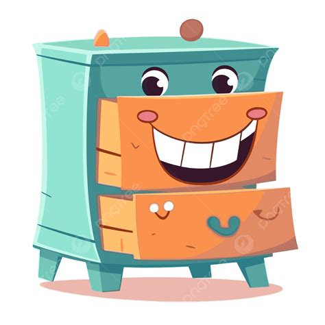 Cajón Clipart Sonriendo Cara Sonriente Dibujos Animados Dibujos