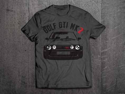 Vw Golf T Shirt Golf Gti Shirts Gti Mk2 Shirts Classic