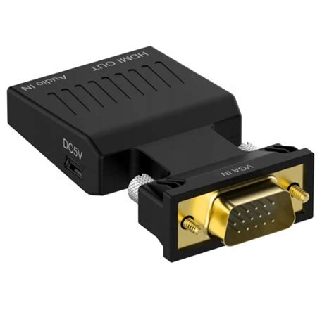 CO2 PRZEJŚCIÓWKA VGA NA HDMI KONWERTER ADAPTER D SUB DO FULL HD