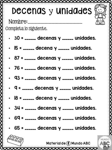 Actividades Decenas Y Unidades 3 Imagenes Educativas