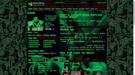 Green Hands Layout Myspace Layout Trailer Park Fnaf