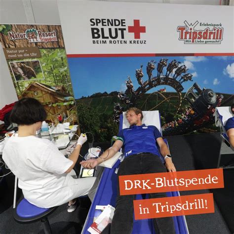 Erlebnispark Tripsdrill Blutspendeaktion In Zusammenarbeit Mit Dem