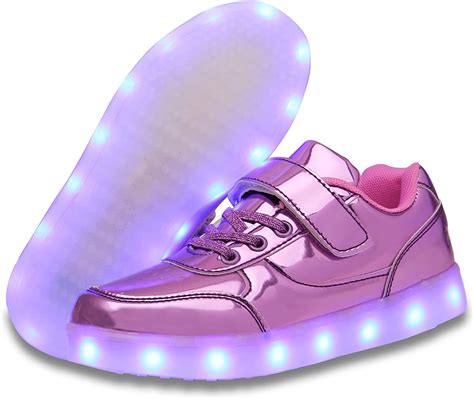 Yazi Led Light Up Shoes Kids Low Led Sneakers Usb Rechargeable Glowing