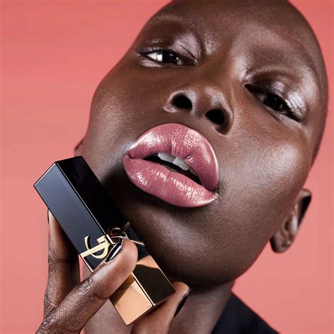Ysl Rouge Pur Couture The Bold Satin Lipstick Nude Hour Hydration Intense Color Payoff