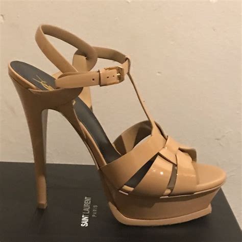 Yves Saint Laurent Shoes Yves Saint Laurent Darker Nude Platform Heels Poshmark